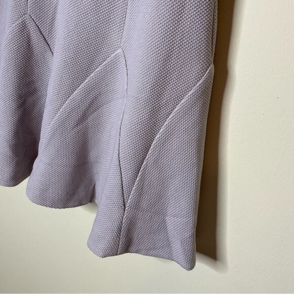 Rebecca Taylor Dress Sleeveless Textured Cutout Shoulder Lilac Purple Size 4 - Picture 5 of 7